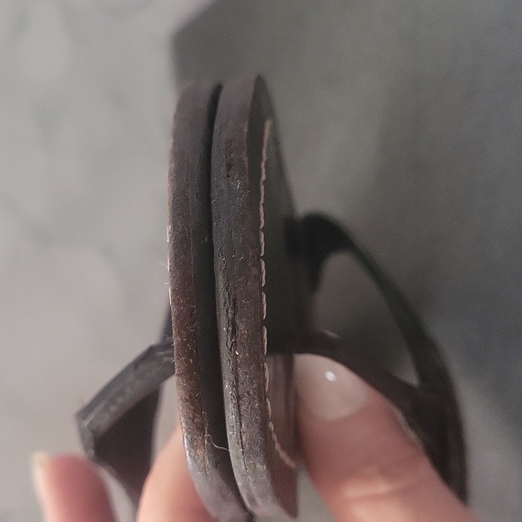 Tory Burch Black Leather Sandals - Picture 9 of 10